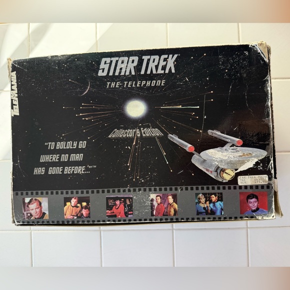 Vintage Star Trek Collector's Edition Telephone 1993 -In Box- Untested - Picture 7 of 7